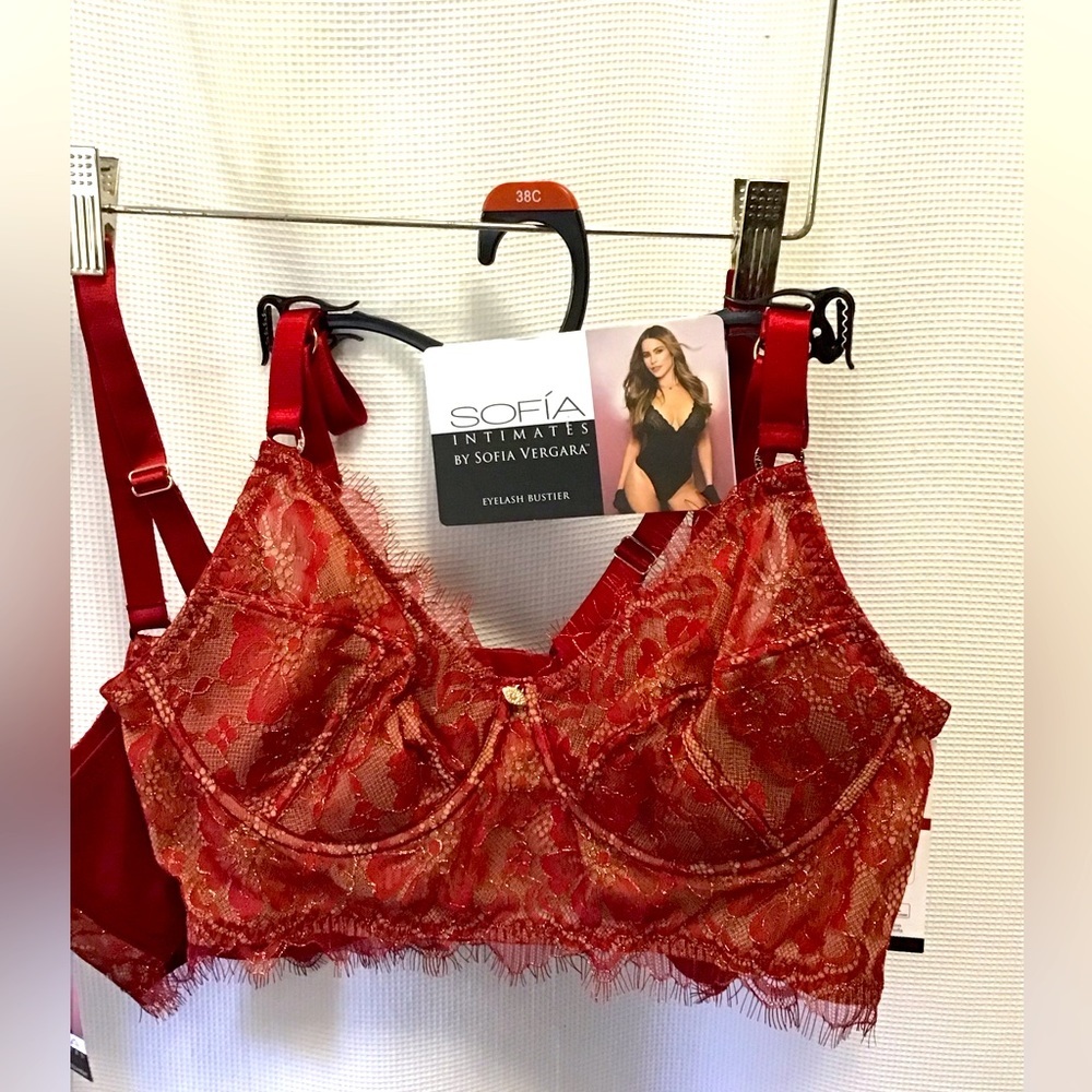 Sofia Vergara Eyelash bustier nwt